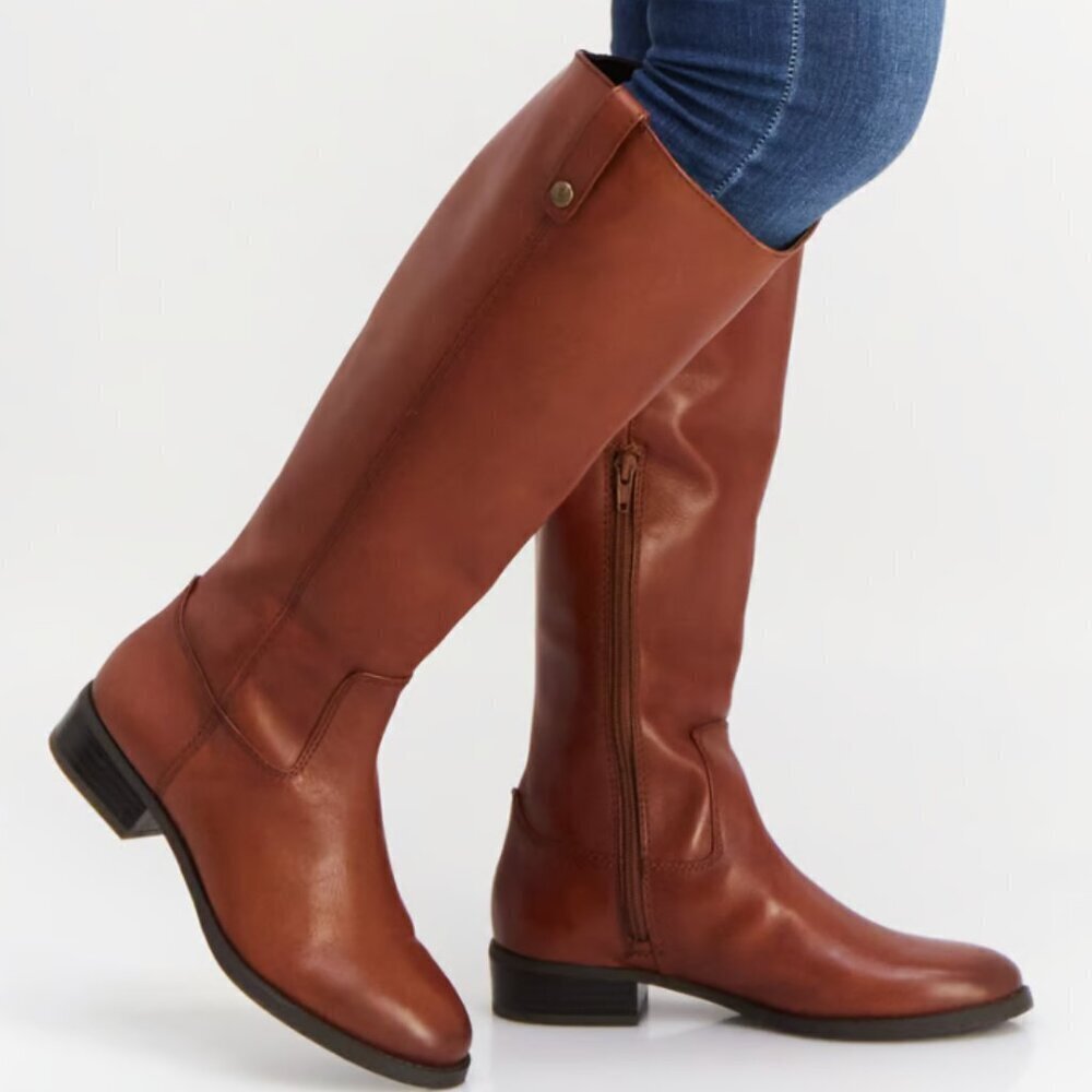 I.N.C. International Concepts Fawne Leather Knee High Boots